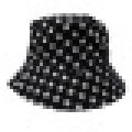 Chapeau à godet avec tissu étoilé (BT044)